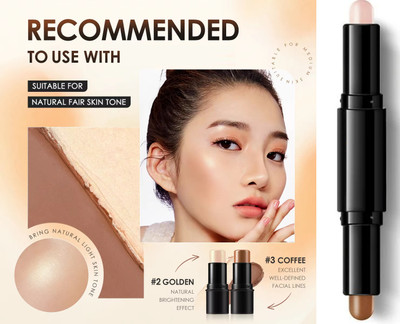 winry Natural Contour Makeup Multi-functional Stick Concealer Highlighter Concealer(MULTICOLOUR, 10 g)