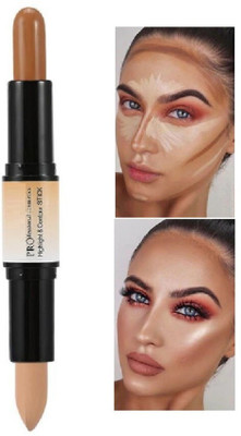 Libline 3D Makeup Contour Highlight Stick Double-ended Contouring Highlighter Concealer(MUTICOLOR, 4 g)