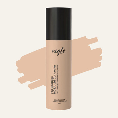 aegte Pro Spotless HD Liquid Full Coverage Concealer 8ml Concealer(Warm, 8 ml)