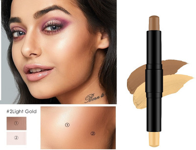 FELICECHIARA Professional 2-in-1 Highlighter & Contour Stick with Concealer, Easy-to-Blend Concealer(Natural Beige, 10 g)