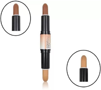 LILLYAMOR 2 IN 1 3D CONTOUR CONCEALER HIGHLIGHTER STICK WITH GLAMOROUS GLOW SKIN Concealer(Beige, Brown, 6.2 g)