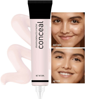 YAWI Hydrating Liquid Light Weight Full Coverage with Matte finish  Concealer(Light Ivory, 15 ml)
