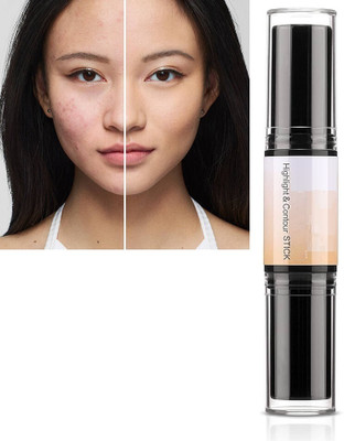 FELICECHIARA Professional Face Makeup Highlighter And Concealer Contour Stick 2 in 1 Contour Concealer(Multicolor, 10 g)