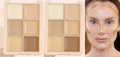 tanvi27 6 in 1 flawless base with super coverage cream conceale set Concealer(Multi Color, 24 g)