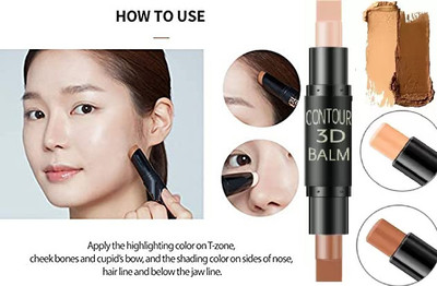 KAIASHA Professional Matte Contour 2 IN 1 makeup matte finish water proof Concealer(BEIGE, 10 g)