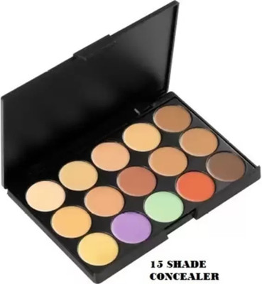 DARVING 5 Colurs Face Concealer Makeup Palette Sponge Puff 1 Pcs  Concealer(MULTI COLOR, 22 ml)