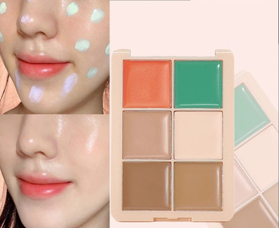 YAWI Professional Use Creamy Texture | Long-Last Face Concealer Palette Foundation(multicolor, 12 g)