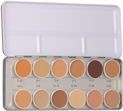 MR. HUDA Pro Ultra HD Base 12 in 1 Concealer Lightweight Multi-Purpose Foundation Palette Concealer(The Swiss Matte Pigmented Pressed Creamy Concealer Edition, 60 g)