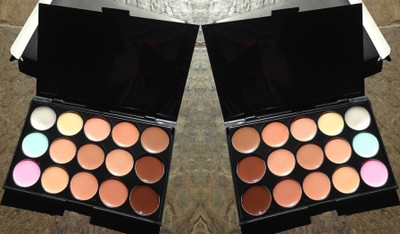 tanvi27 MULTI COLOR WATERPROOF MAKEUP BASE CONTOUR & CONCEALER PALETTE Concealer(multi color, 44 g)