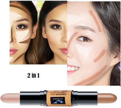BLUEMERMAID BEST QUALITY BEST 2 IN 1 CONTOUR STICK WATERPROOF FORMULA Concealer(MULTI COLOR, 8 ml)