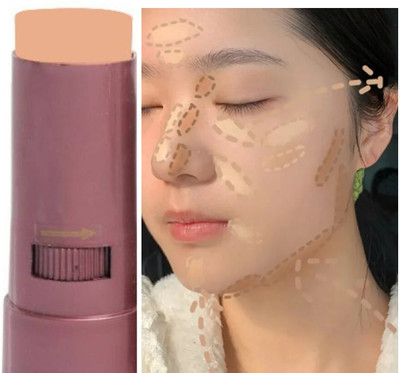 ADJD Foundation Stick Full Coverage Waterproof Smudge Proof Matte Finish Concealer(NATURAL BEIGE, 15 g)
