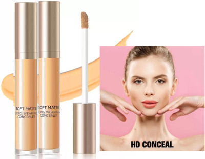 Latixmat Full Coverage High Definition Liquid Concealer Combo Pack Concealer(Beige, 12 g)