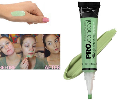 SILDUST Full Coverage Pro Face Concealer for All Skin Types Concealer(GREEN, 8 g)