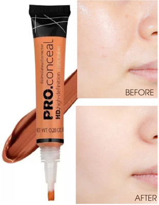 Amaryllis HD Concealer Matte Medium l Full Coverage pro Conceal Concealer(Orange, 8 g)