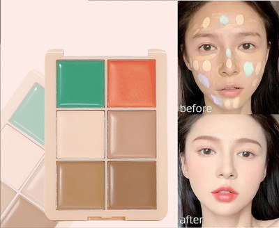 YAWI Creamy Texture | Long-Last Face Concealer Palette Foundation(multicolor, 12 g)