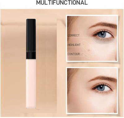 NADJA Liquid Oil Matte Full Coverage Concealer For Oily Skin Concealer(IVORY, 6 ml)