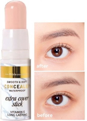 MYEONG Eye Makeup All Day Long Easy To Apply With Hand Roll On Stick  Concealer(Natural Beige, 6 g)