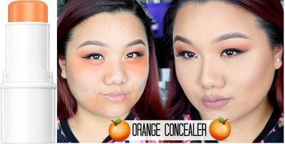 THTC Concealer Stick Full Coverage Waterproof Smudge Proof Matte Finish Concealer(Orange, 7 g)