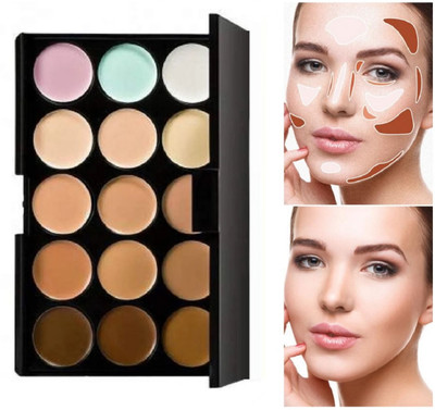 USBK Palettes Long Lasting Moisturizing Cream Contour Makeup Palette Concealer(MULTI-COLOR, 22 g)