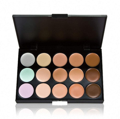 CATERINACHIARA HIGH QUALITY 15 COLOR CONCEALER PALETTE FOR FACE MAKEUP Concealer(MULTI COLOR, 22 g)
