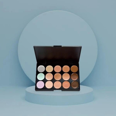 HUDA QUEEN Lightweight Professional Concealer Palette with 15 Shades for the Face Concealer(Multicolor, 1 ml)