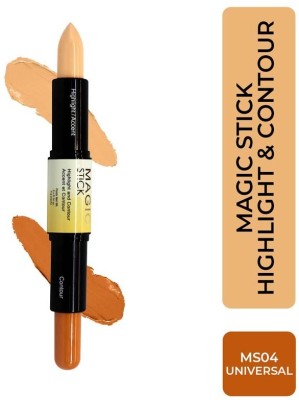 Half N Half Matgic Stick 2 in 1 Cover Perfection, Highlight and contour & Accent Contour-04 Concealer(Universal, 4 g)
