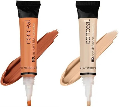 THTC HD Conceal Me Correct Liquid  Concealer(Orange, Dark Beige, 16 ml)