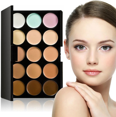 YAWI Highlighter and Contour Concealer and foundation Palette Foundation(Beige, 18 g)