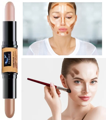 SEUNG Dual-Ended Stick Contour And Highlight Waterproof and Sweat proof Concealer(multi colour, 8 g)