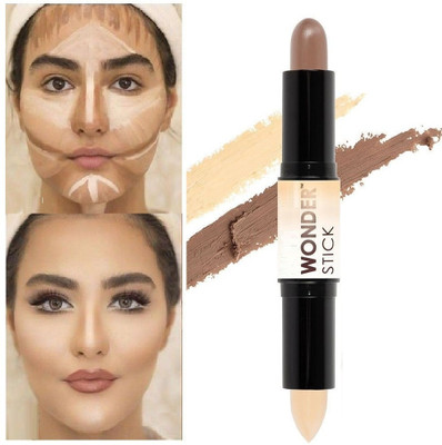 ADJD Double Contour & Highlighter Stick Concealer(Multicolour, 4 ml)