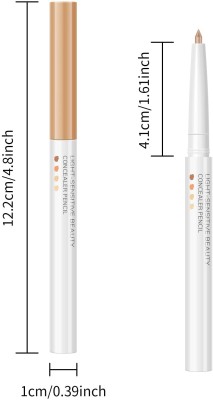 FELICECHIARA Double-headed Contour Stick Highlight Shadow Pen Facial Waterproof Concealer(BEIGE, 5 g)