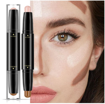 luzimaisa Stick Highlight and Contour Light Skin + Coffee Foundation Concealer(Multicolor, 4 g)