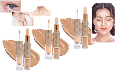 tanvi27 Creamy Highlighter & Contour Stick Two Way Rotating Stick Combo Concealer(MULTI COLOR, 18 g)