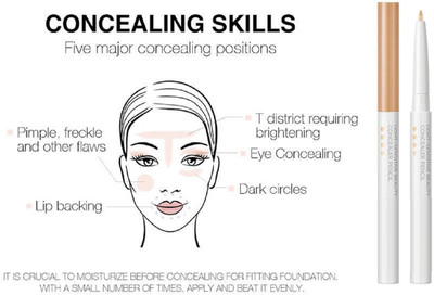FELICECHIARA Perfect Shine Pencil Concealer Face Makeup | High Coverage | Crease Resistant Concealer(Dreamy Beige, 5 g)