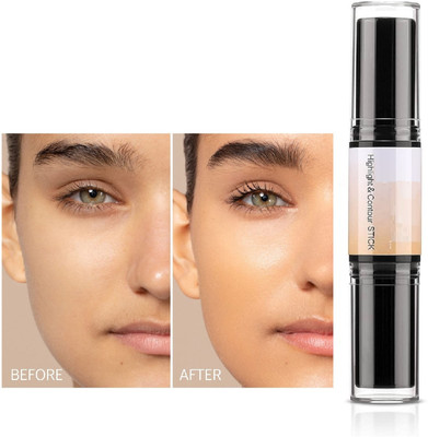 FELICECHIARA 2in1 Highlighter And Contour Stick Highlighter Smooth Blending Concealer(Multicolor, 10 g)