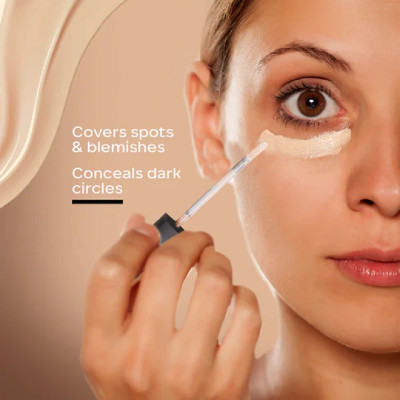 MYEONG Liquid Light Weight Full Coverage with Matte finish  Concealer(Beige, 10 ml)