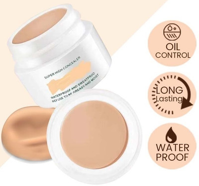 YAWI Long Lasting Waterproof Moisturizing The Skin Lightweight And Breathable Base Concealer(Light Beige, 12 g)