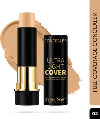 Seven Seas HD Pro Concealer Ultra Light Cover Full Coverage Total Oil Control With SPF 20 Concealer(Skin, 8 g)