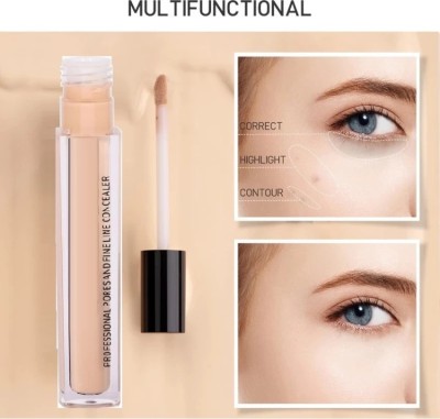 manasona HD Spotless Liquid Concealer Waterproof Eye Dark Circles Full Coverage Cream Concealer(NATURAL, 6 ml)