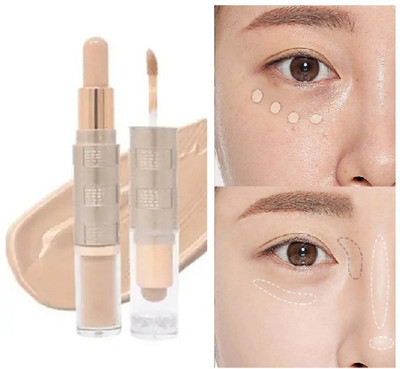 Latixmat Best 2in1 Liquid Concealer with Contour Stick Concealer(Beige, 9.6 g)