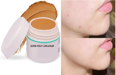 YAWI Professional Full Cover Face Concealer Eye Dark Circle Cream Concealer(BROWN, 12 g)