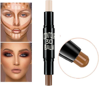 Neycare Double-Head Highlight Contour Sticks Concealer(Multicolor, 8 g)