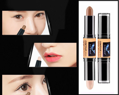 BLUEMERMAID PERFECT LOOK DUO CONTOUR & HIGHLIGHT STICK FOR FACE SHAPING Concealer(MULTI COLOR, 8 g)