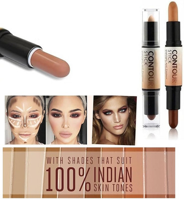 USBK contour concealer stick 2 in 1 Conceale Concealer(MULTI-COLOR, 6.2 g)