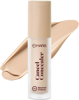 MARS Cancel Concealer with Radiant Natural Finish|Medium to High Coverage Concealer(04-Neutral Charm, 6 ml)