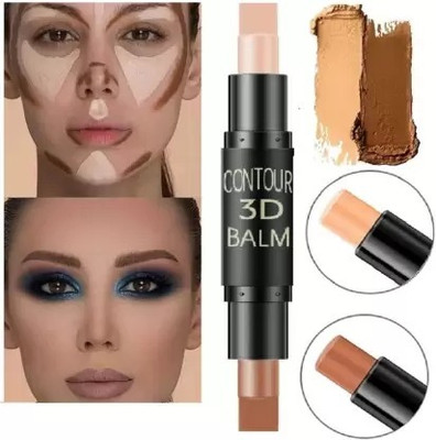Liptick HIGHLIGHTER AND CONTOUR STICK MAKEUP pack of 1 Concealer(brown, 8 g)