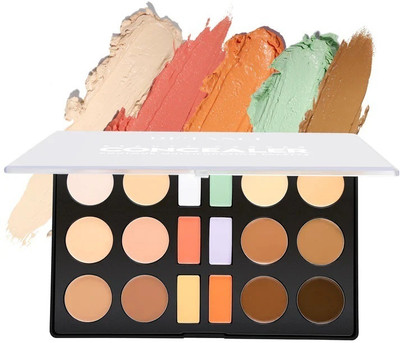 NYLI Professional 18-Color Contour Makeup Palette - Full Coverage, Long Lasting & Waterproof Concealer(Multicolor, 100 g)