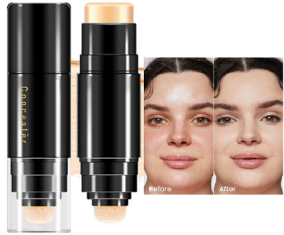 Latixmat Contour Stick Cushion Puff Concealer Suitable for All Skin Types Concealer(Soft Ivory, 10 g)