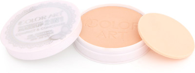 Color Art Professional Makeup 2in1 Primer,Concealer & Foundation Stray Long | Matte Finish Compact(Beige, 28 g)