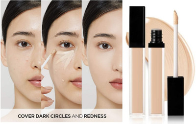 NADJA Liquid Light weight Concealer with Full Coverage Concealer(IVORY, 8 ml)